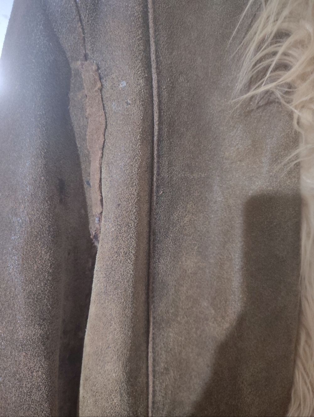 Wilson's Leather Penny Lane Fur Lined Coat w/ Satin Lining M/L Vintage - Picture 4 of 4